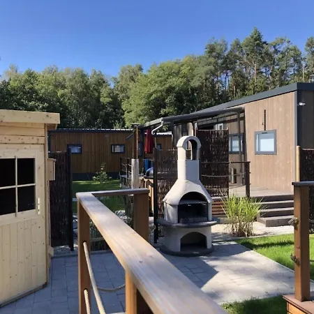 Geraumiges Mobilheim Am Mit Aussensauna Und Whirlpool Wa103 *